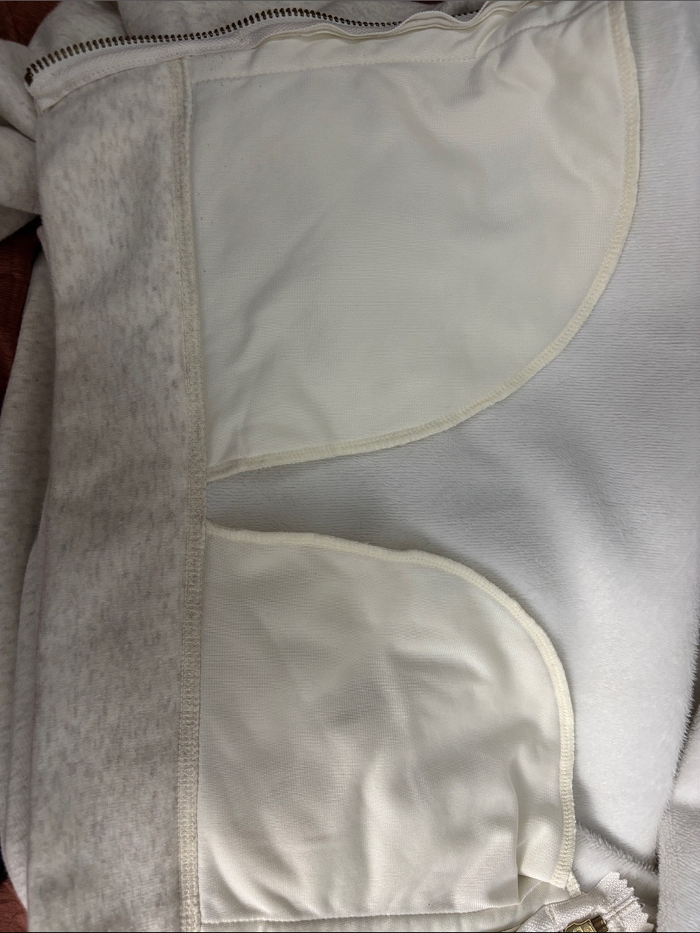 💙 Preloved Athleta Cream Cowl Neck Sweater with Side Zippers - Picture 6 of 6
